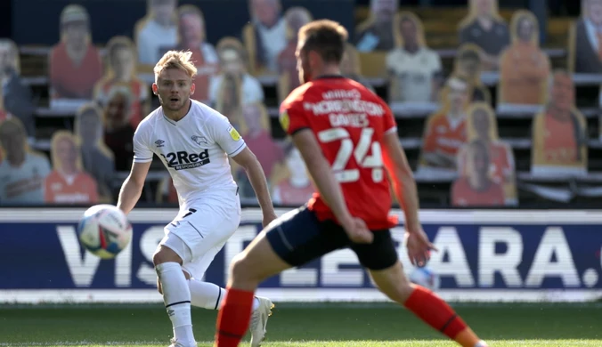Derby County - Swansea 2-0 w meczu 19. kolejki Championship. Gol Kamila Jóźwiaka