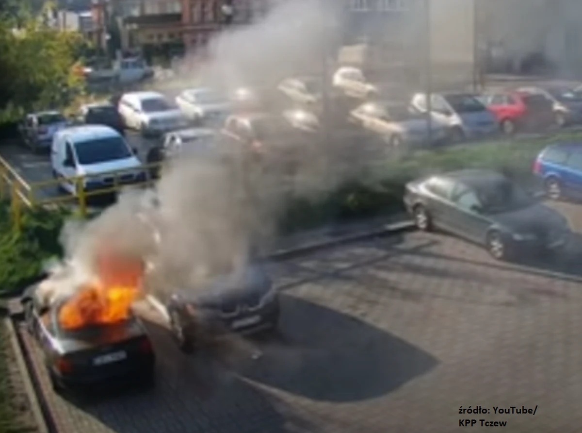 Komenda Powiatowa Policji w Tczewie opublikowała nagranie przedstawiające pożar dwóch samochodów w Tczewie w województwie pomorskim. Zdarzenie miało miejsce przy ulicy Ogrodowej. Funkcjonariusze poszukiwali sprawców przez kilka dni. Okazało się, że są to dwaj chłopcy w wieku 4 i 9 lat. 