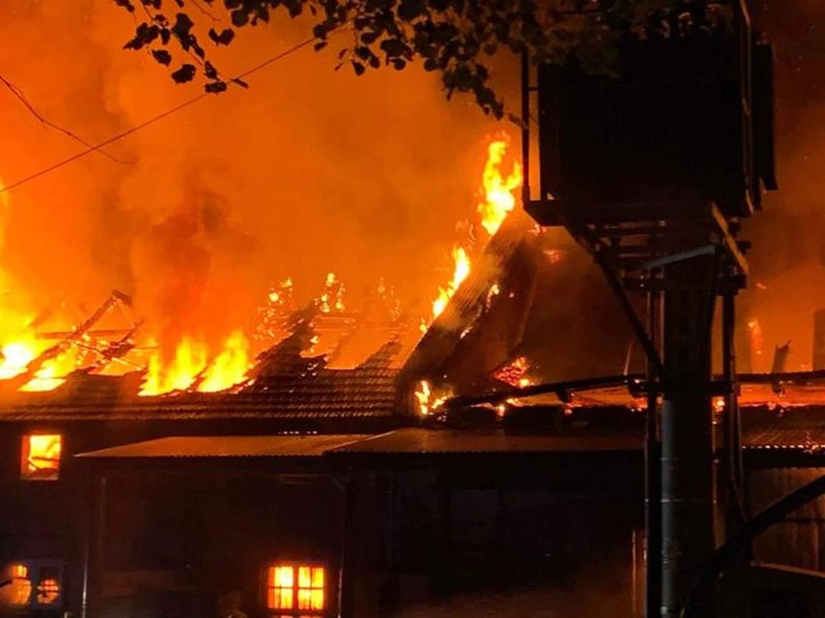 Strażacy opanowali pożar budynków produkcyjnych w Izdebniku w Małopolsce. Ogień się nie rozprzestrzenia, ale - jak informowała straż przed północą - żywiołem nadal jest objęte ponad 2,5 tysiąca metrów kwadratowych. Nie ma informacji, by w pożarze ktoś ucierpiał. 