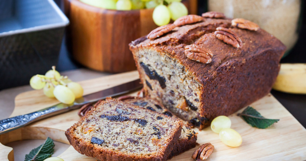 Wyśmienita, słodkość, herbaty, chlebek, bananowy, dodatkiem, śliwek, Piękny, zapach, całym, domu, gwarantowany Chlebek bananowy w ciekawym wydaniu