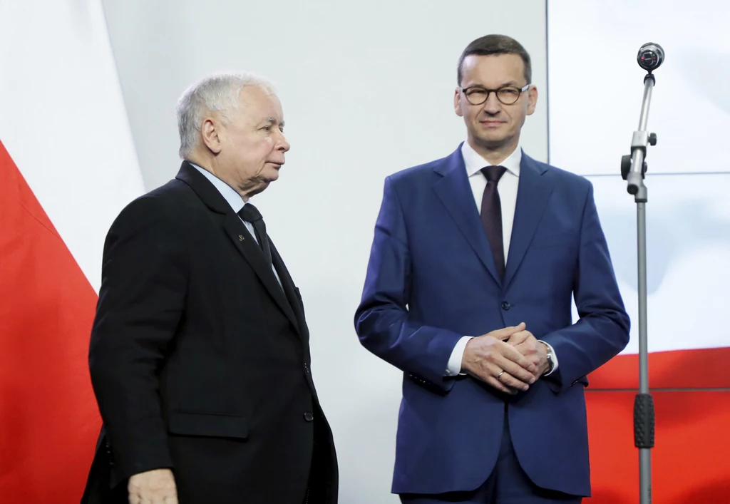 Jarosław Kaczyński i Mateusz Morawiecki