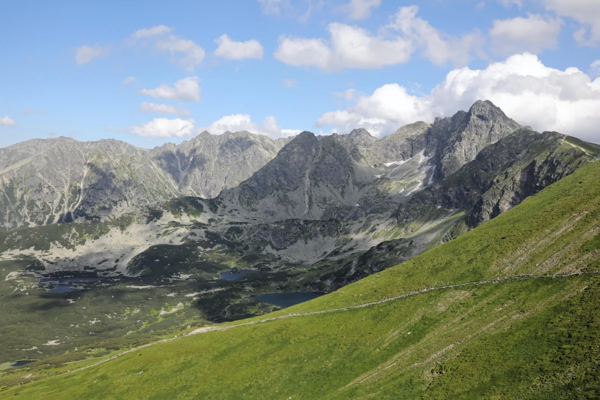 Ratownicy TOPR znieśli w noszach francuskich z Wołowca w Tatrach Zachodnich (2063 m n.p.m) poszkodowaną turystkę. Silny podmuch wiatru zrzucił ją z grani w rejonie Wołowca w Tatrach Zachodnich. Kobieta ma uraz nogi.  