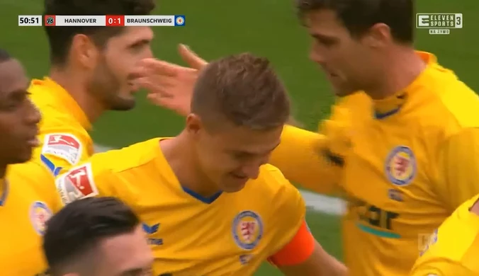Hannover - Eintracht Brunszwik. Cudowny gol Martina Kobylańskiego (ZDJĘCIA ELEVEN SPORTS). WIDEO