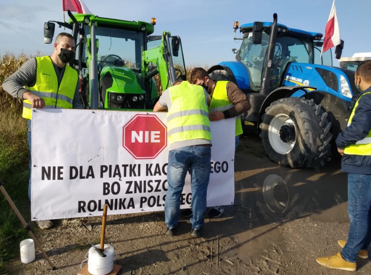 Mimo gwałtownych wzrostów zakażeń, ograniczeń zgromadzeń i żółtej strefy w całej Polsce, rolnicy zamierzają jutro protestować w Warszawie. Co najmniej kilka tysięcy osób ma przemaszerować przez stolicę w proteście przeciwko "piątce dla zwierząt" zakazującej hodowli zwierząt na futra i ograniczającej ubój rytualny.
