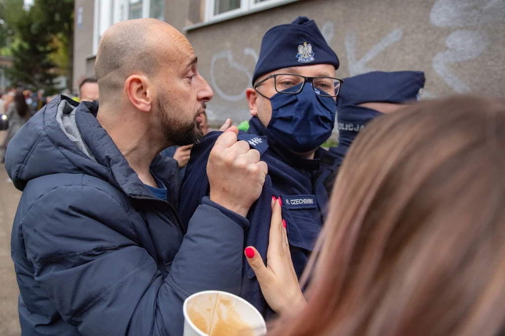 Protest antymaseczkowców w Gdańsku