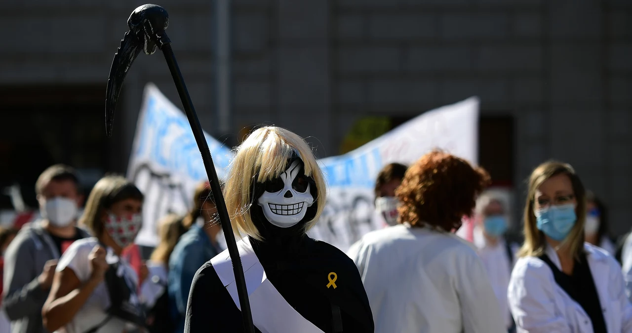 Barcelona: Protest pracowników ochrony zdrowia przeciwko warunkom ich pracy