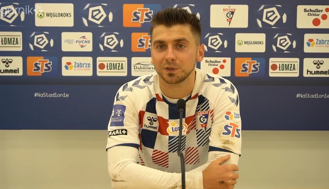 Górnik Zabrze. Bartosz Nowak po 1-3 z Rakowem. Wideo