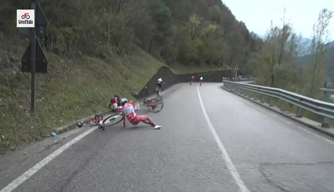 Giro d'Italia. Groźna kraksa na trasie 15. etapu. Wideo