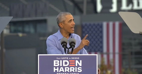 Były prezydent USA Barack Obama włączył się w końcówkę kampanii Joe Bidena, kandydata Partii Demokratycznej na najwyższy urząd w państwie. Na "samochodowym wiecu" w Filadelfii mobilizował do głosowania, oceniając, że nadchodzące wybory są "najważniejszymi w naszym życiu". 