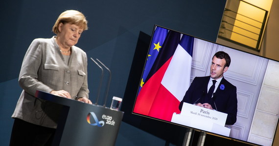 Kanclerz Niemiec Angela Merkel i prezydent Francji Emmanuel Macron w wystąpieniach po spotkaniu online europejskich liderów, dotyczącym bezpieczeństwa, mówi o konieczności reformy strefy Schengen.