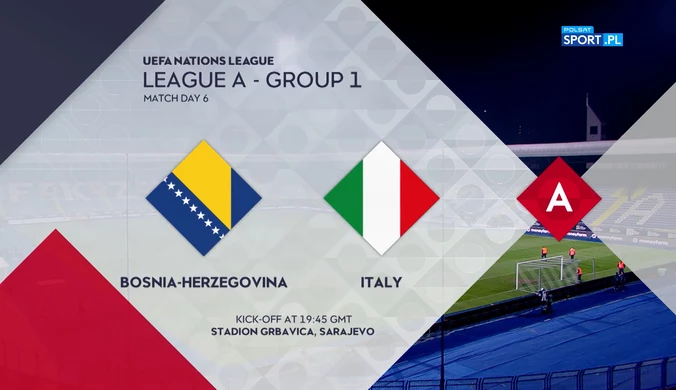 Liga Narodów. Bośnia i Hercegowina – Włochy 0-2. Skrót meczu (polsat sport)