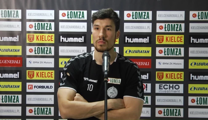 Alex Dujszebajew (Łomża Vive Kielce) przed meczem z Vardarem Skopje. Wideo