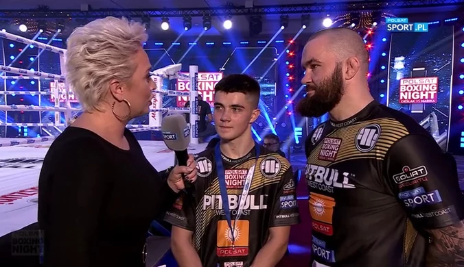 Boks. Marcel Materla po zwycięskiej walce na Polsat Boxing Night (POLSAT SPORT). wideo