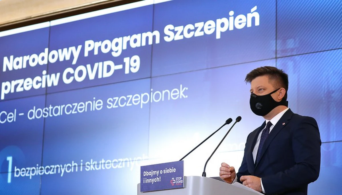 Naszym celem jest przeprowadzenie w 2021 programu szczepień, który pozwoli nam uzyskać odporność populacji. To nasze kluczowe i największe wyzwanie. Przygotowaliśmy projekt dokumentu, który opisze procesy i zbierze informacje dot. tego programu - powiedział Michał Dworczyk, szef kancelarii premiera ogłaszając Narodowy Program Szczepień przeciwko Covid-19. 