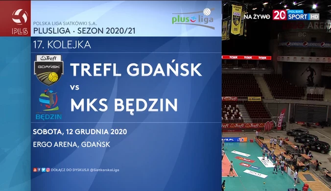 PlusLiga. Trefl Gdańsk - MKS Będzin 3-0. Skrót meczu (POLSAT SPORT). wideo
