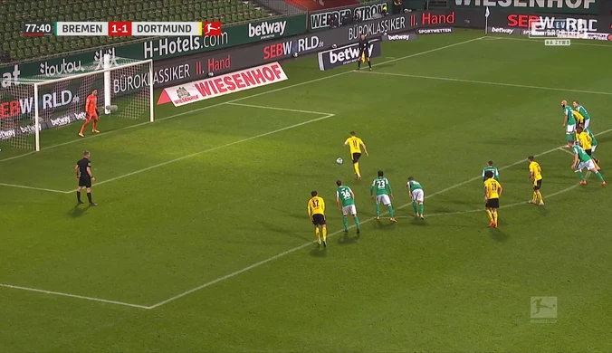 Bundesliga. Werder Brema – Borussia Dortmund 1-2. Skrót meczu (ZDJĘCIA ELEVEN SPORTS). wideo