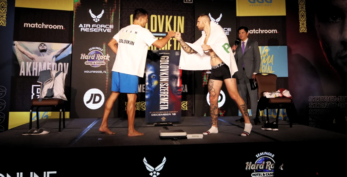 ​Na ringu w Hollywood na Florydzie Kamil Szeremeta (21-1, 5 KO) przegrał przed czasem z Giennadijem Gołowkinem (41-1-1, 36 KO) walkę o mistrzostwo świata organizacji IBF. Pięściarz z Kazachstanu po raz 21. w karierze obronił tytuł w wadze średniej.
