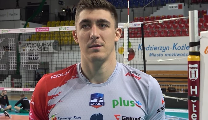 Siatkówka. Łukasz Kaczmarek  (ZAKSA Kędzierzyn-Koźle) komentuje zwycięstwo z drużyną Trefl Gdańsk (3:0)