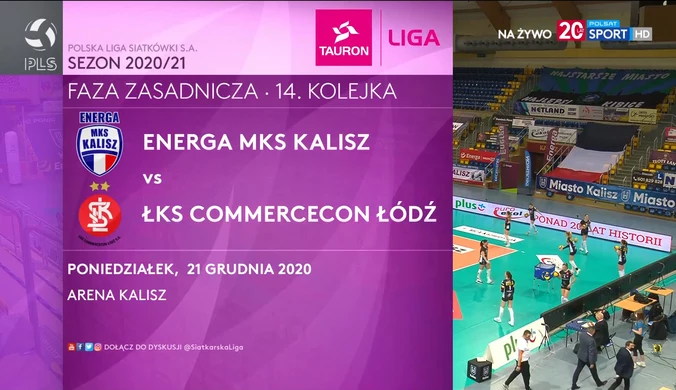 TAURON Liga. Energa MKS Kalisz - ŁKS Commercecon Łódź 0-3. Skrót meczu (POLSAT SPORT). wideo