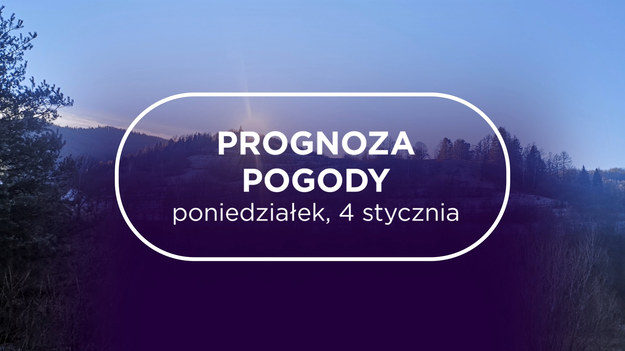 W poniedziałek, 4 stycznia, w północno-zachodniej części Polski zimowa pogoda. Tam zimno i spodziewane są opady śniegu. Cieplej będzie w południowo-wschodniej części kraju, gdzie nadal raczej jesienna aura.