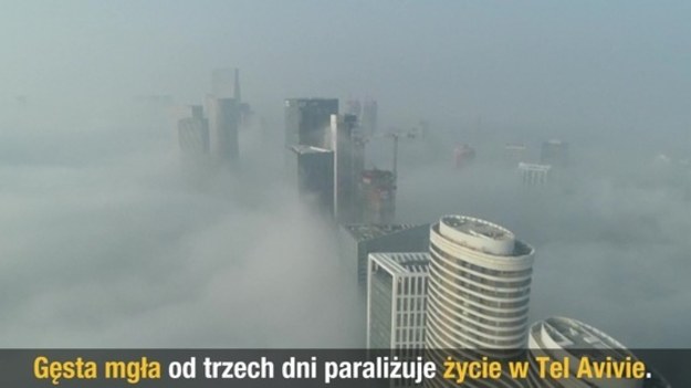 Gęsta mgła od trzech dni paraliżuje życie w Tel Avivie. Izraelscy meteorolodzy bardzo rzadko obserwują takie zjawisko. 