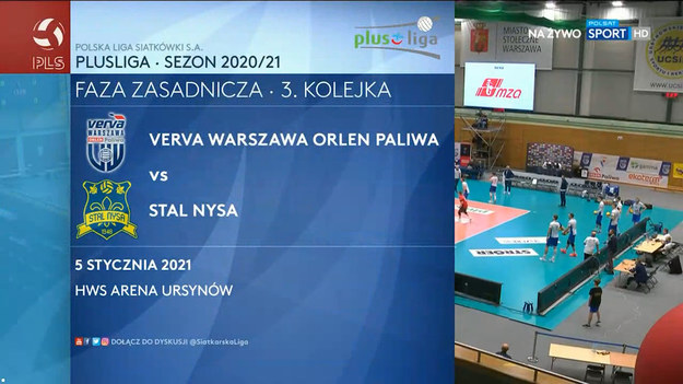 W zaległym meczu 3. kolejki PlusLigi Verva Warszawa Orlen Paliwa we własnej hali wygrała 3:2 ze Stalą Nysa.