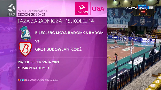 W 15. kolejce TAURON Ligi drużyna E.Leclerc Moya Radomka Radom podejmowała Grot Budowlani Łódź. Spotkanie zakończyło się zwycięstwem zespołu z Radomia 3-1. 
