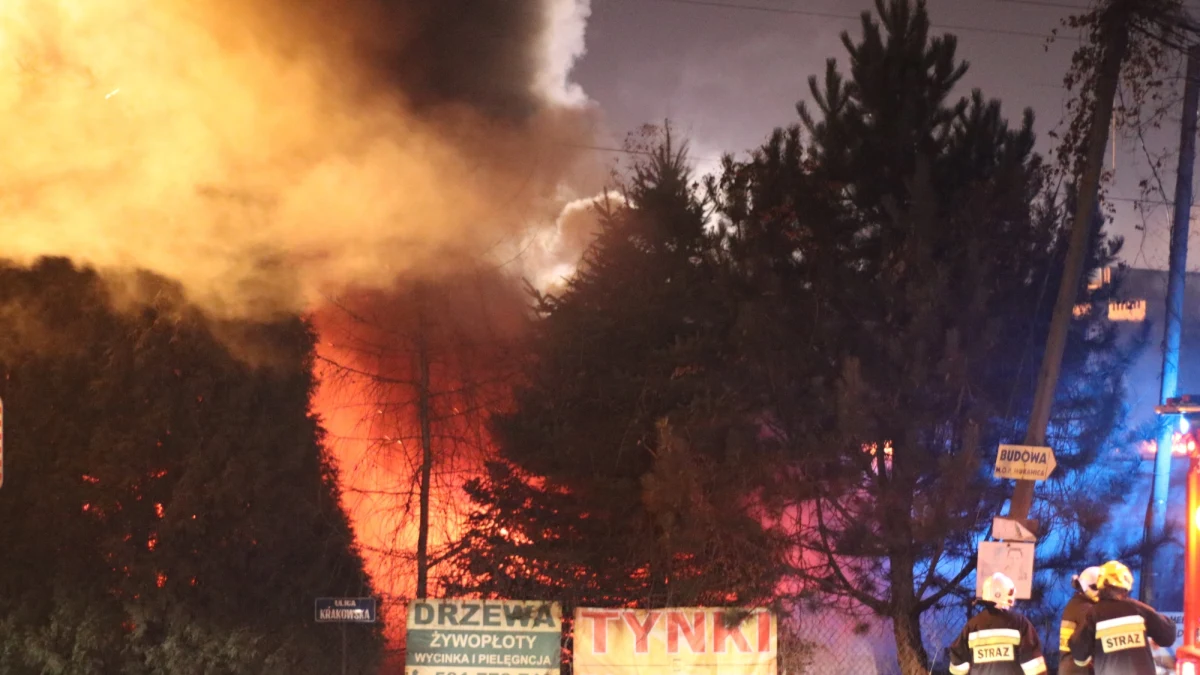 Pożar w podkrakowskich Balicach. Ogień pojawił się w budynku produkcyjno-handlowym, spaliły się także dwa samochody osobowe. Nikomu nic się nie stało, pożar jest opanowany i trwa dogaszanie. 