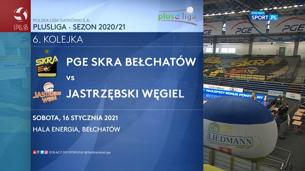 W zaległym meczu 6. kolejki Jastrzębski Węgiel wygrał w bełchatowskiej hali z PGE Skrą 3:0. Dla gospodarzy to trzecia porażka z rzędu. 