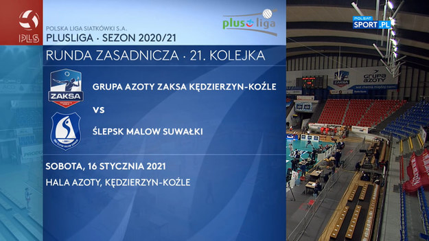W meczu 21. kolejki PlusLigi Grupa Azoty ZAKSA Kędzierzyn-Koźle we własnej hali wygrała z drużyną z Suwałk 3:1. 