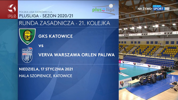 W 21. kolejce PlusLigi drużyna GKS Katowice podejmowała Vervę Warszawa. Spotkanie zakończyło się wynikiem 0-3.