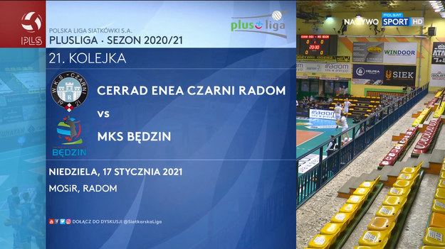 W 21. kolejce PlusLigi siatkarze Cerrad Enea Czarni Radom podejmowali MKS Będzin. Spotkanie zakończyło się zwycięstwem gospodarzy 3-0. 
