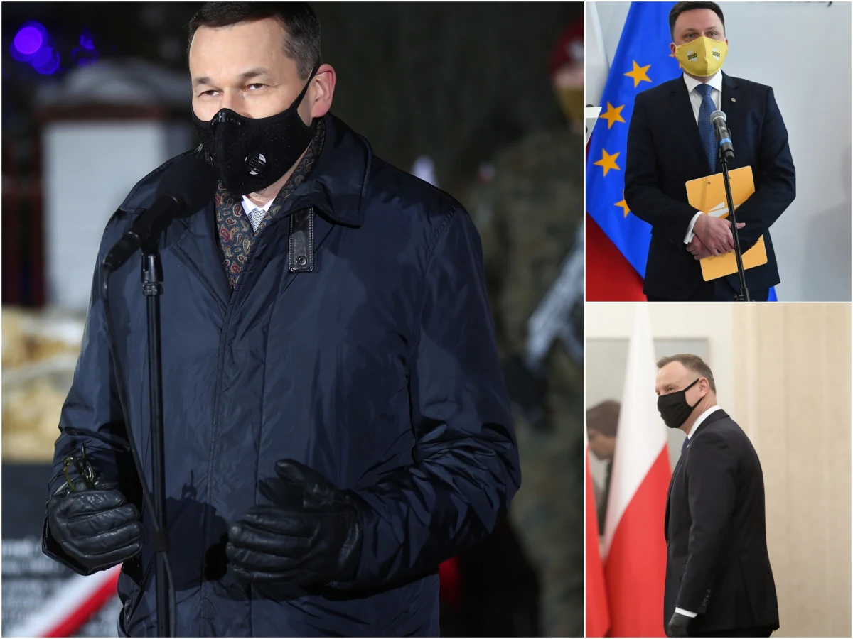 Premier Mateusz Morawiecki cieszy się zaufaniem 43,7 proc. Polaków - wynika z sondażu IBRiS dla Onetu. Na drugim miejscu znalazł się lider Polski 2050 Szymon Hołownia (43,3 proc.), a na trzecim prezydent Andrzej Duda (41,9 proc.). 