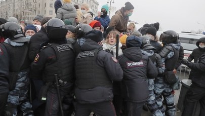 "Putin won!". Protesty Rosjan przeciwko zatrzymaniu Nawalnego