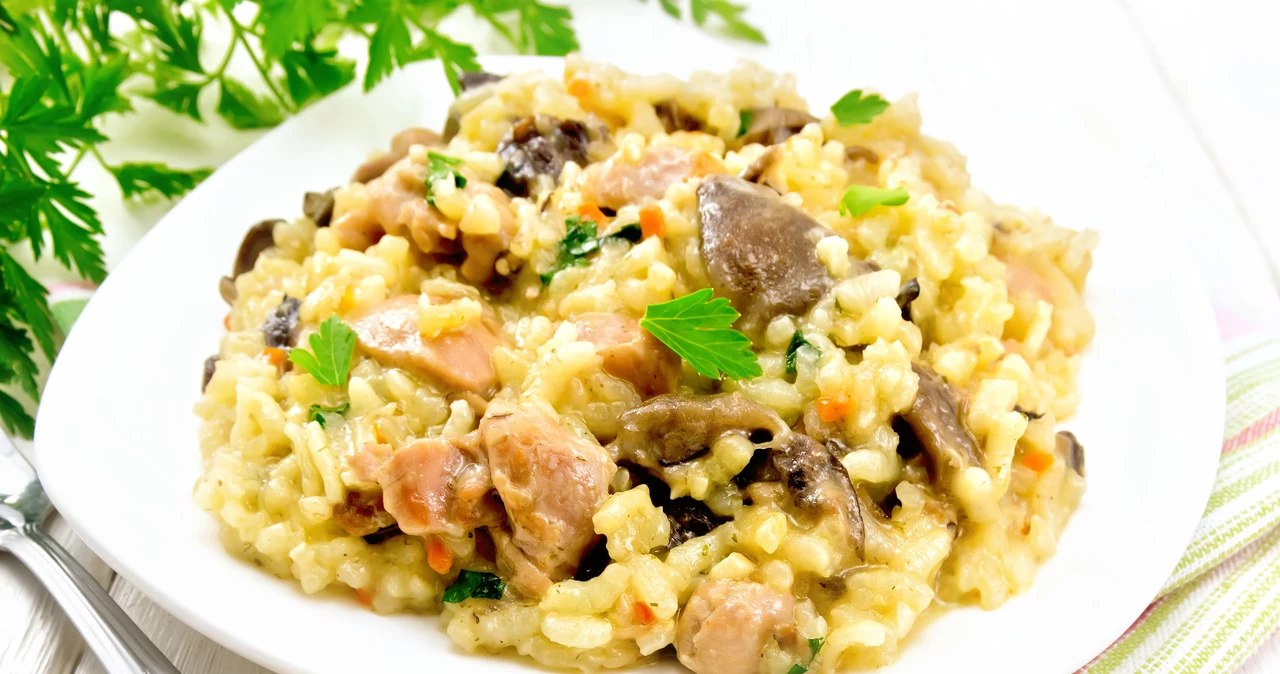  Risotto z kurczakiem