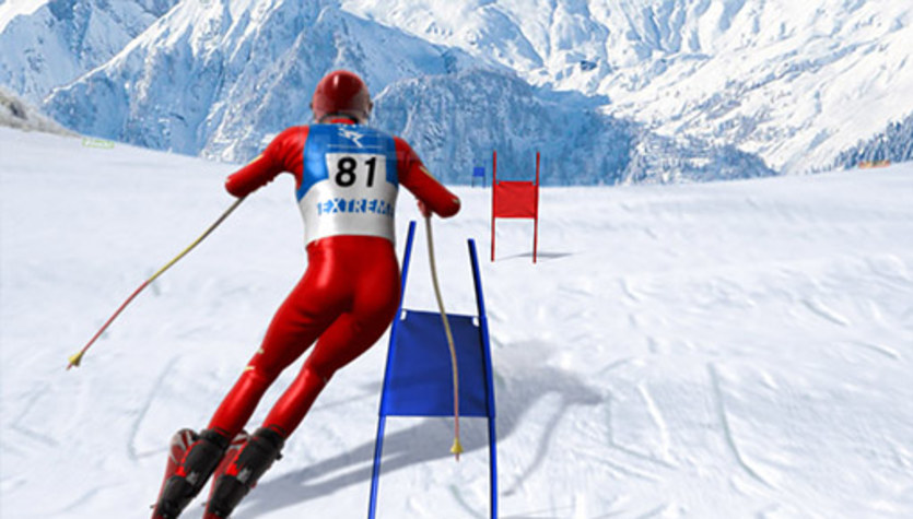 Gra online za darmo Slalom Ski Simulator pozwoli poczuć się jak na prawdziwych zawodach narciarskich! Bij rekordy prędkości i zbieraj jak najwięcej punktów. Sprawdź, czy dasz radę ustalić rekord trasy i stać się niedoścignionym mistrzem slalomu!
