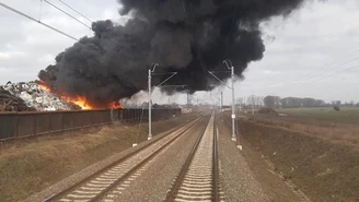 Wielkopolskie: Płonie zakład przetwarzający odpady 