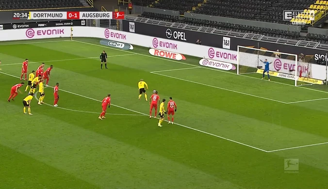 Bundesliga. Borussia Dortmund – FC Augsburg 3-1. Skrót meczu (ELEVEN SPORTS). Wideo