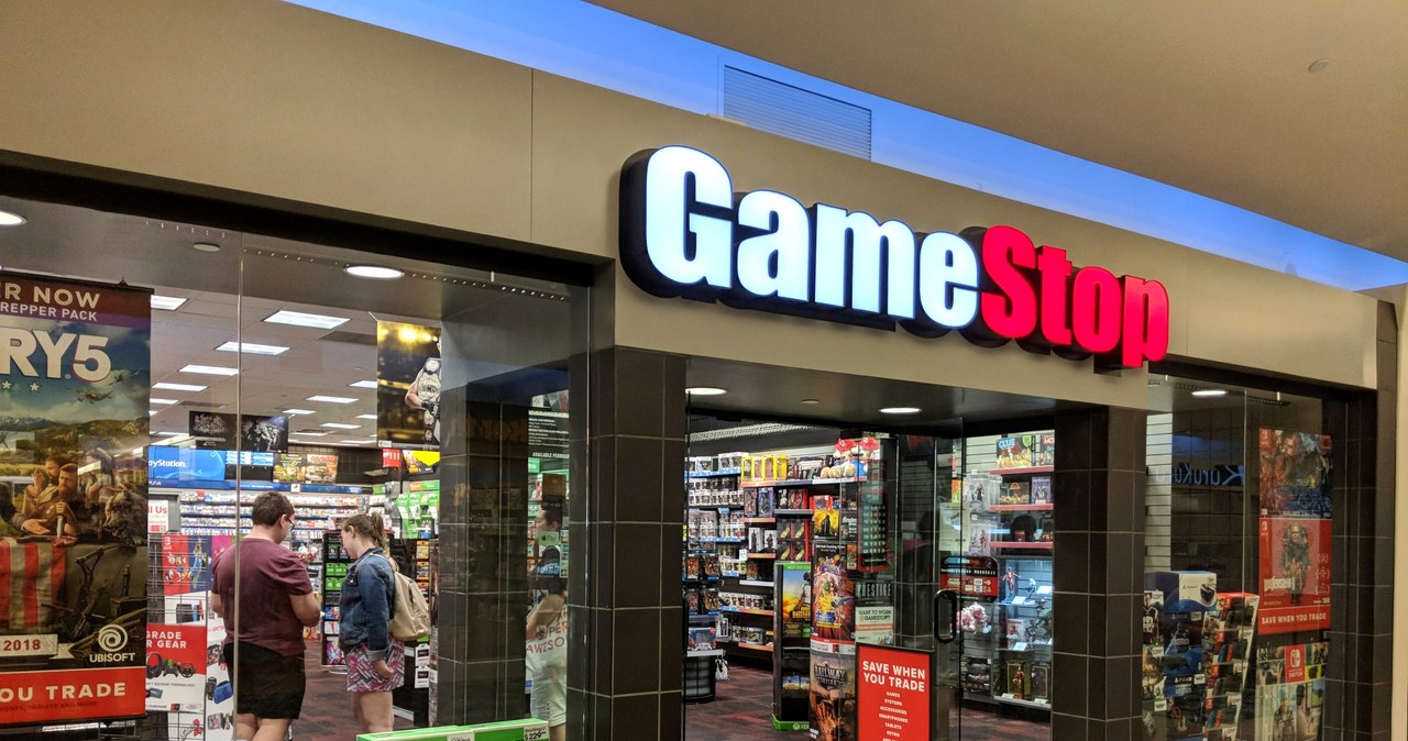 Świat, pudełkowych, gier, ustępuje, miejsca, cyfrowej, dominacji, GameStop, ikona, fizycznej, sprzedaży, wielu, krajach, szczegó GameStop kontynuuje zamykanie sklepów - zmiana epoki w gamiangu