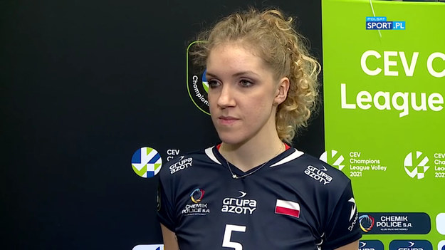 Rozmowa z Agnieszką Kąkolewską po meczu Grupa Azoty Chemik Police - Igor Gorgonzola Novara.