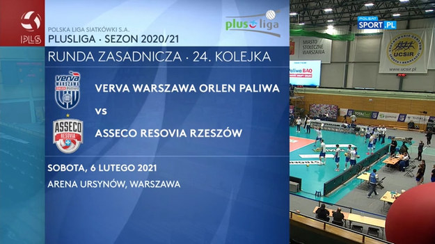 VERVA Warszawa Orlen Paliwa - Asseco Resovia Rzeszów 1-3 (22:25, 25:22, 17:25, 16:25)