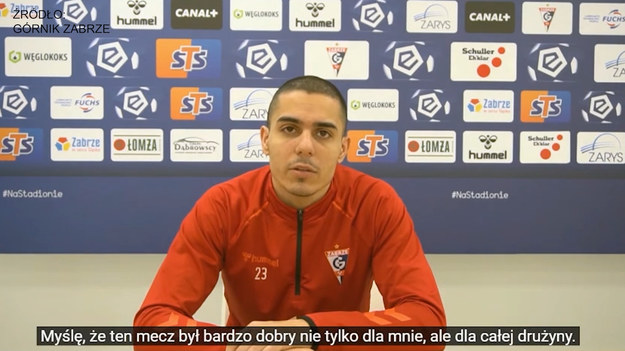 Rozmowa z bocznym obrońcom Górnika Zabrze, Giannisem Masourasem przed meczem z Podbeskidziem Bielsko-Biała. 