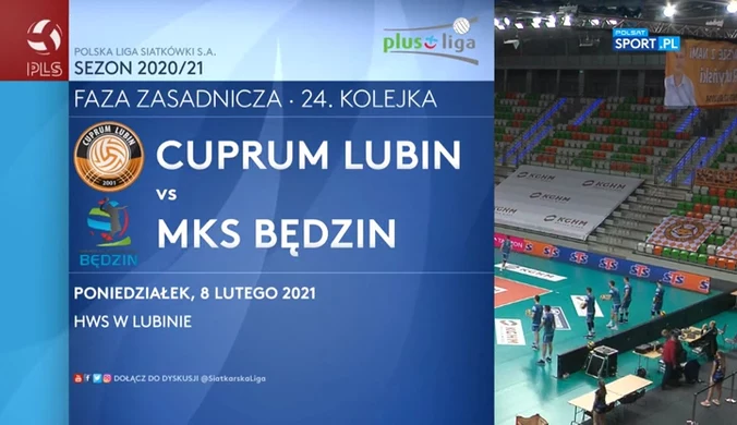 PlusLiga. Cuprum Lubin - MKS Będzin 3-0. Skrót meczu (POLSAT SPORT). Wideo