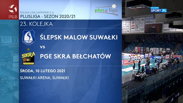 MKS Ślepsk Malow Suwałki - PGE Skra Bełchatów 1-3 (25:23, 22:25, 22:25, 24:26)