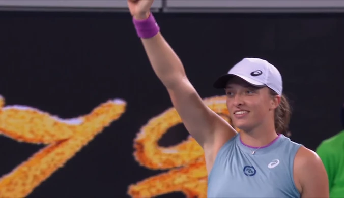 Australian Open. Iga Świątek pokonała Francuzkę Fione Ferro 6:4, 6:3. Wideo