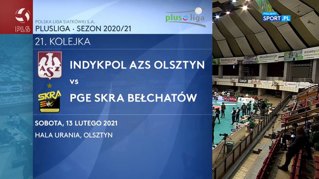 Indykpol AZS Olsztyn – PGE Skra Bełchatów 0:3 (23:25, 38:40, 16:25)