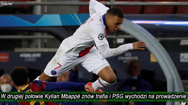 W 1/8 finału Ligi Mistrzów drużyna FC Barcelona - PSG. Spotkanie zakończyło się zwycięstwem drużyny z PSG 1-4