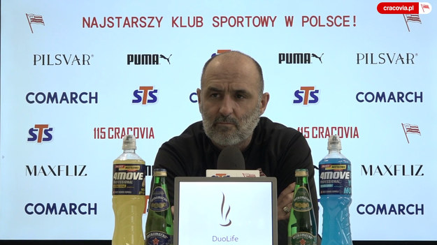 Konferencja prasowa trenera Cracovii Michała Probierza przed meczem 18. kolejki PKO Ekstraklasy ze Stalą Mielec.