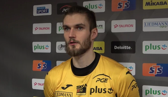 Puchar Polski siatkarzy. Rozmowa z Karolem Kłosem po meczu z drużyną Trefl Gdańsk (POLSAT SPORT). Wideo