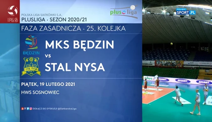 PlusLiga. MKS Będzin - Stal Nysa 0:3. Skrót meczu (POLSAT SPORT). Wideo